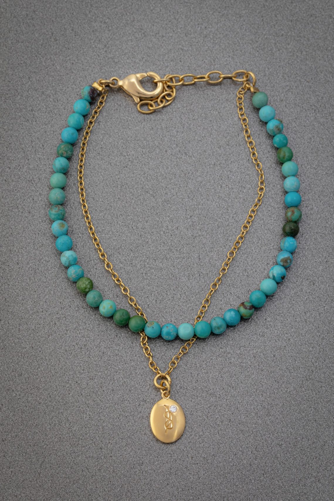 Bracelet Noeud d'Eternité Turquoise