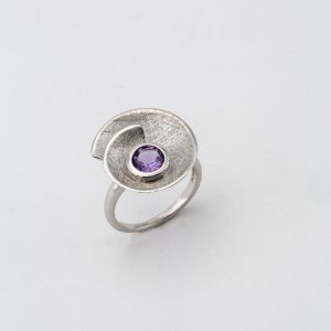 Bague "Spirale d'Améthyste"