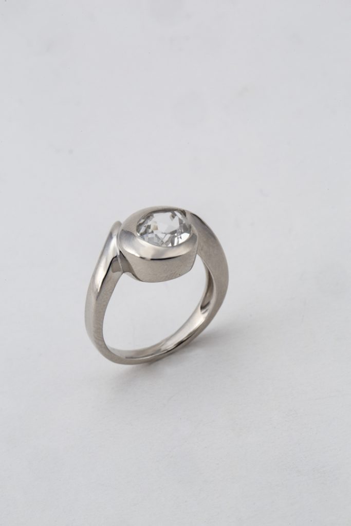 Bague "Cristal et virgule"