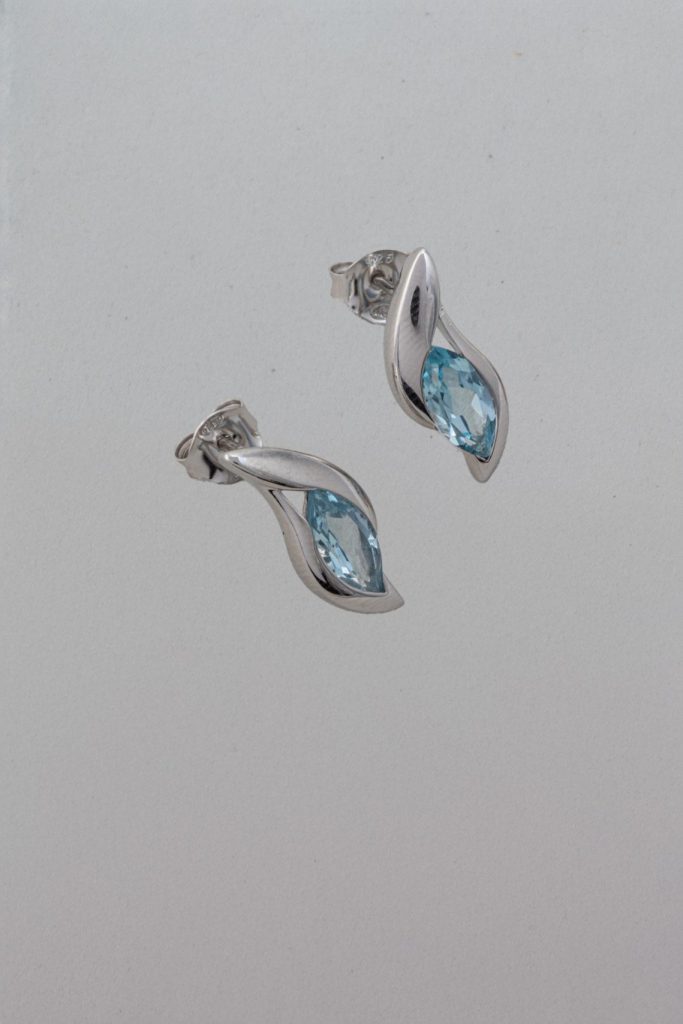 Boucles d'Oreilles  Larme d'Azur
