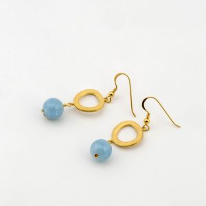Boucles d'oreilles "Aigue-Marine"