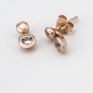 Petites boucles d'oreilles "Cristal de roche"