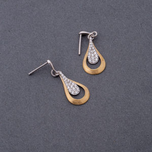 Boucles d'oreilles "Goutte givrée"