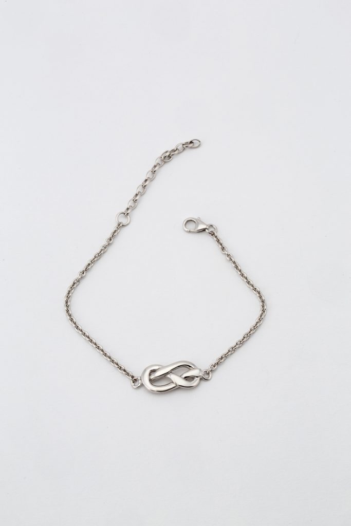 Bracelet gourmette "Nœud en huit"