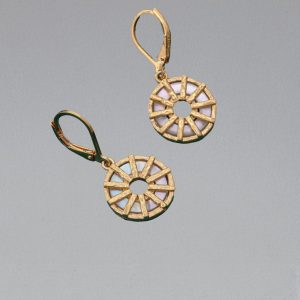 Boucles d'Oreilles Nacre Rayonnante