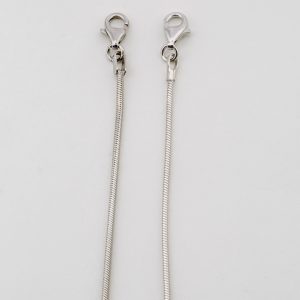 Chaîne maille serpent argent massif
