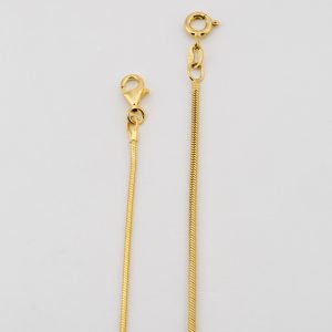 Chaîne maille serpent plaqué or