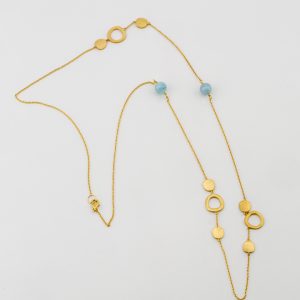 Collier sautoir "Vermeil"