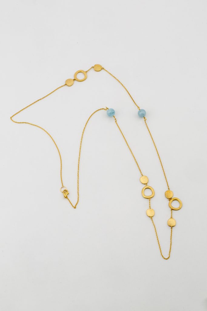 Collier sautoir "Vermeil"