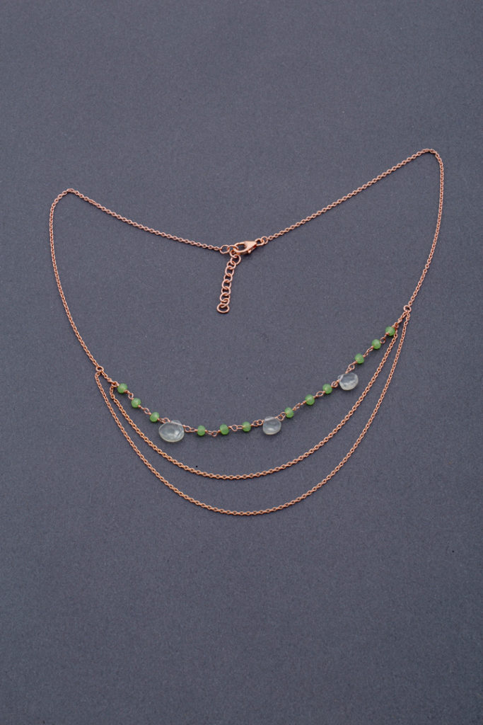 Collier "Pluie de Calcédoines"