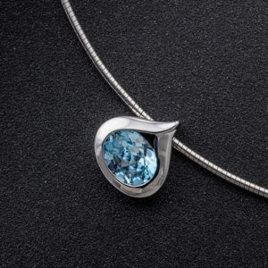 Pendentif "Goutte bleue"
