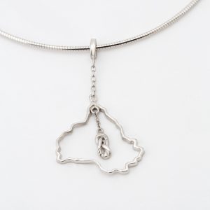 Pendentif Aveyron orné d'un "Lacs d'Amour"