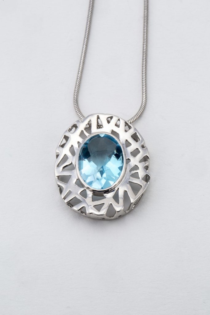 Pendentif "Nid de Topaze"